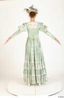 Photos Woman in Historical Dress 4 19th Century Green Dress a poses whole body 0005.jpg